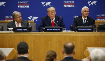 President Trump Stresses His Concern for International Religious Freedom to the United Nations