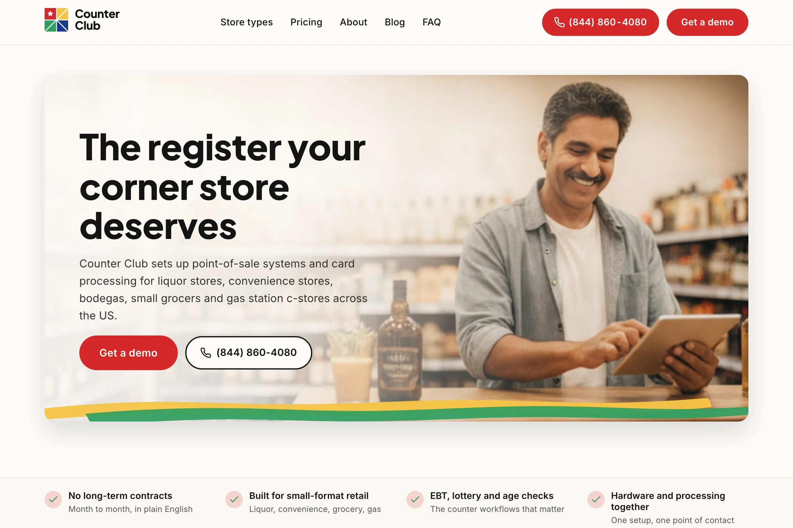 Counter Club homepage