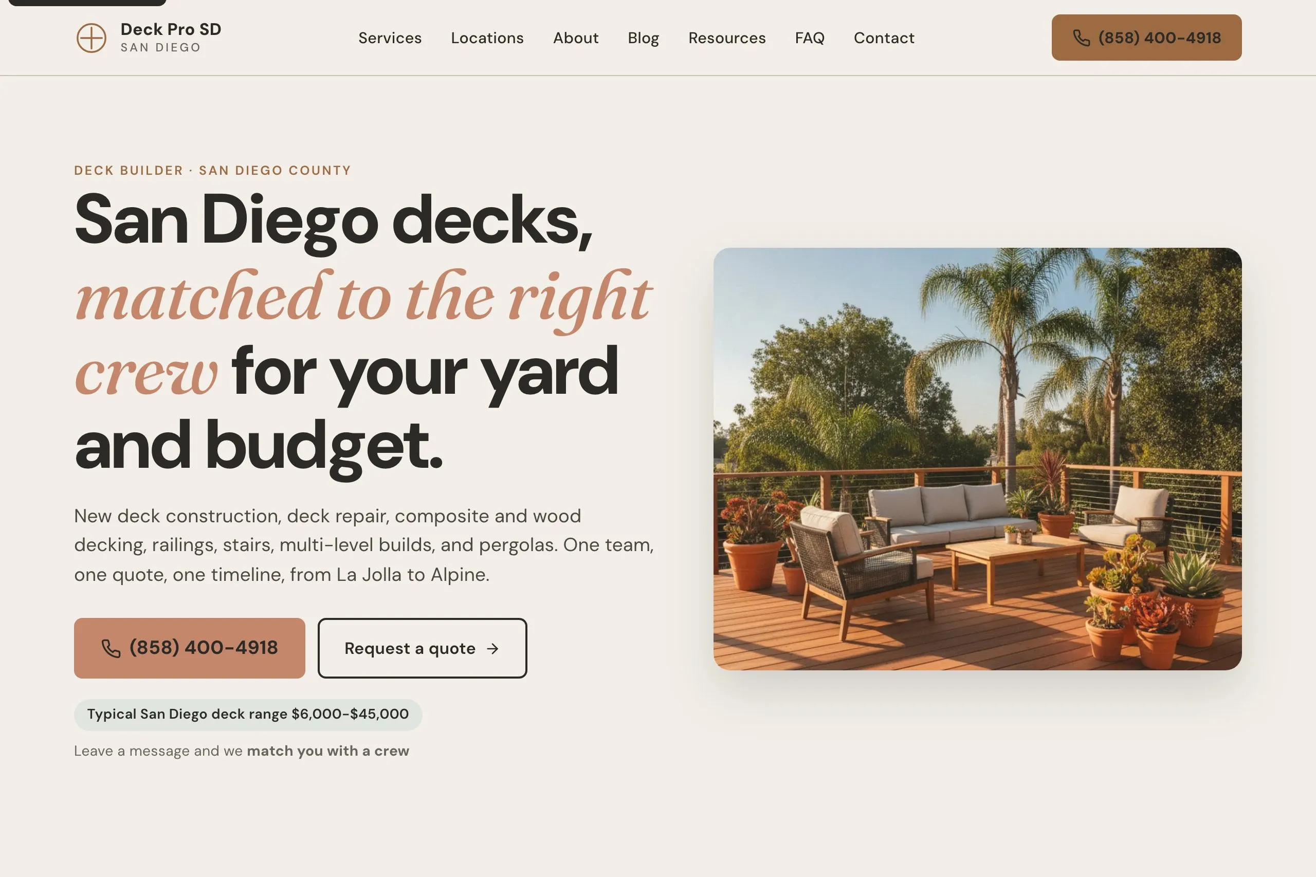Deck Pro SD homepage