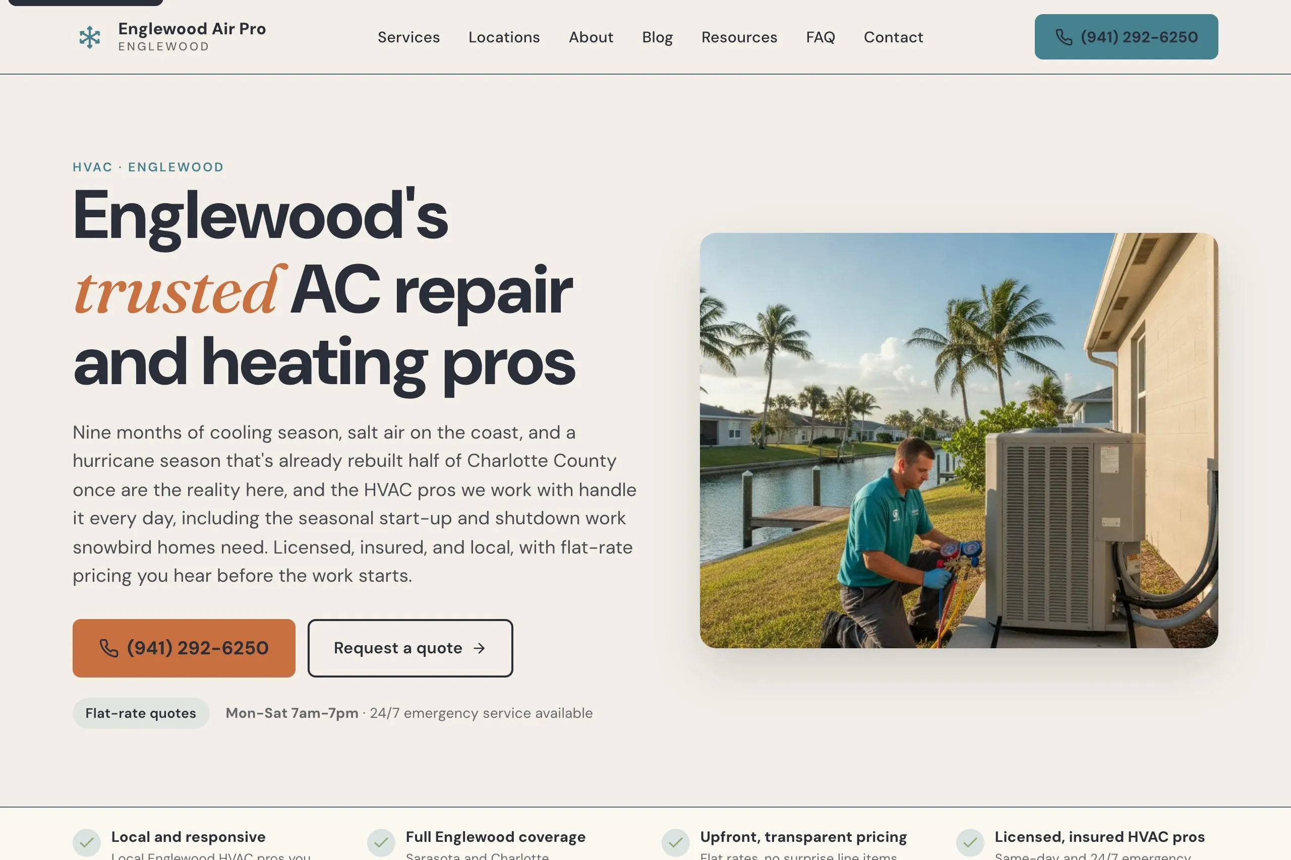 Englewood Air Pro homepage