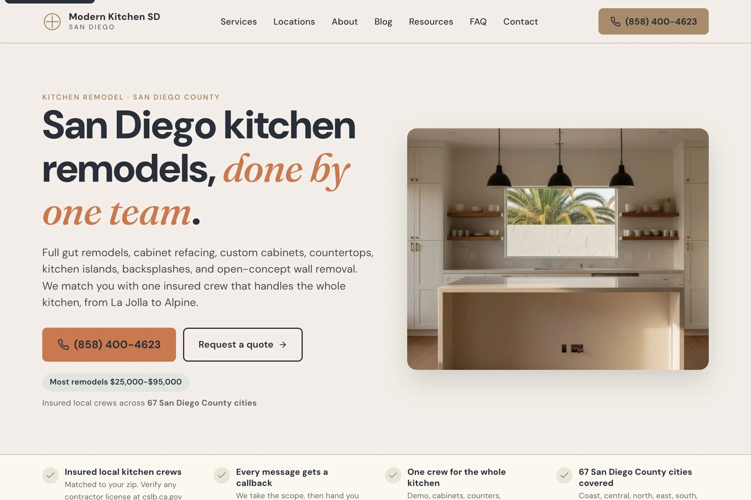 Modern Kitchen SD homepage