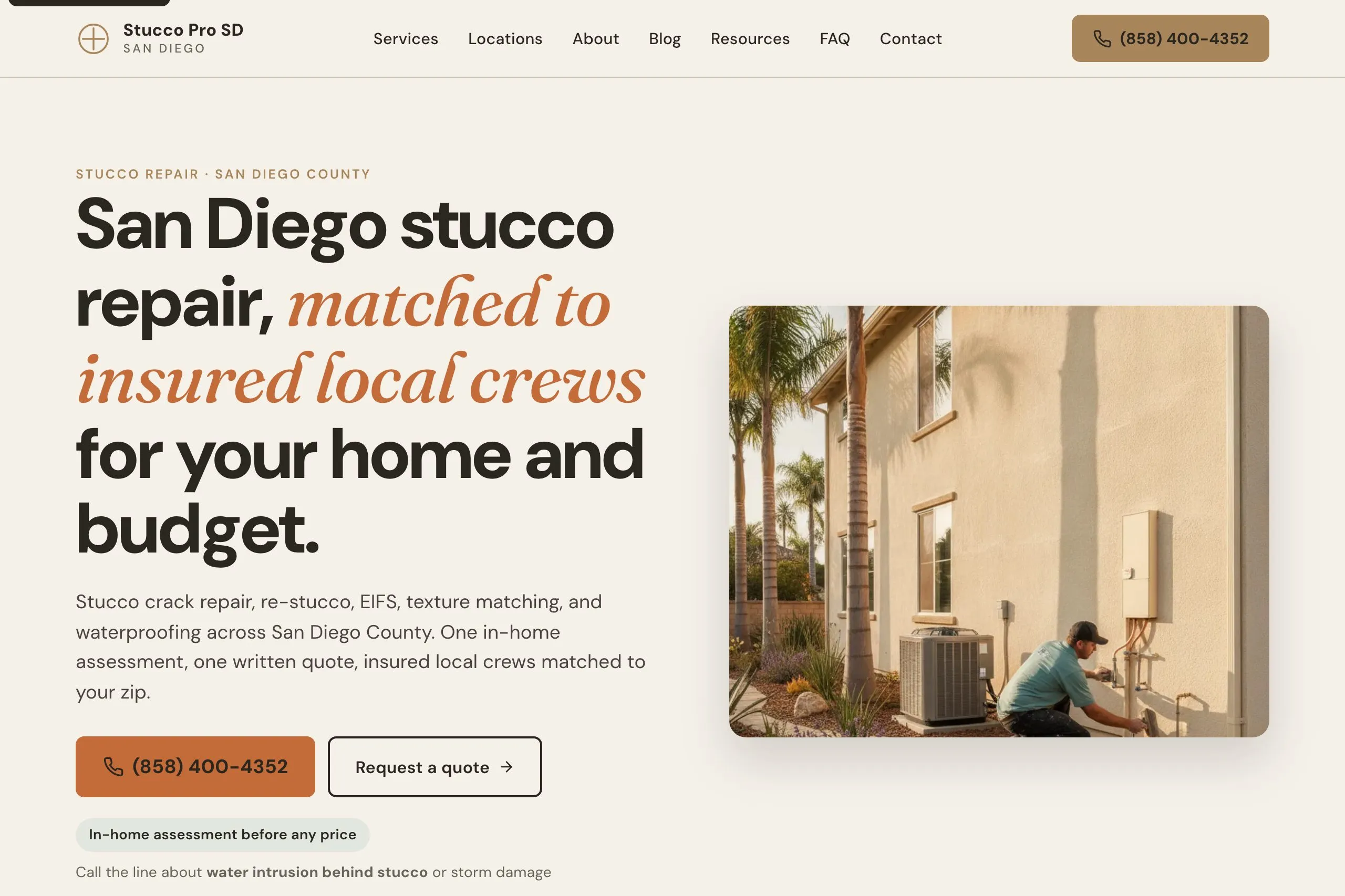 Stucco Pro SD homepage